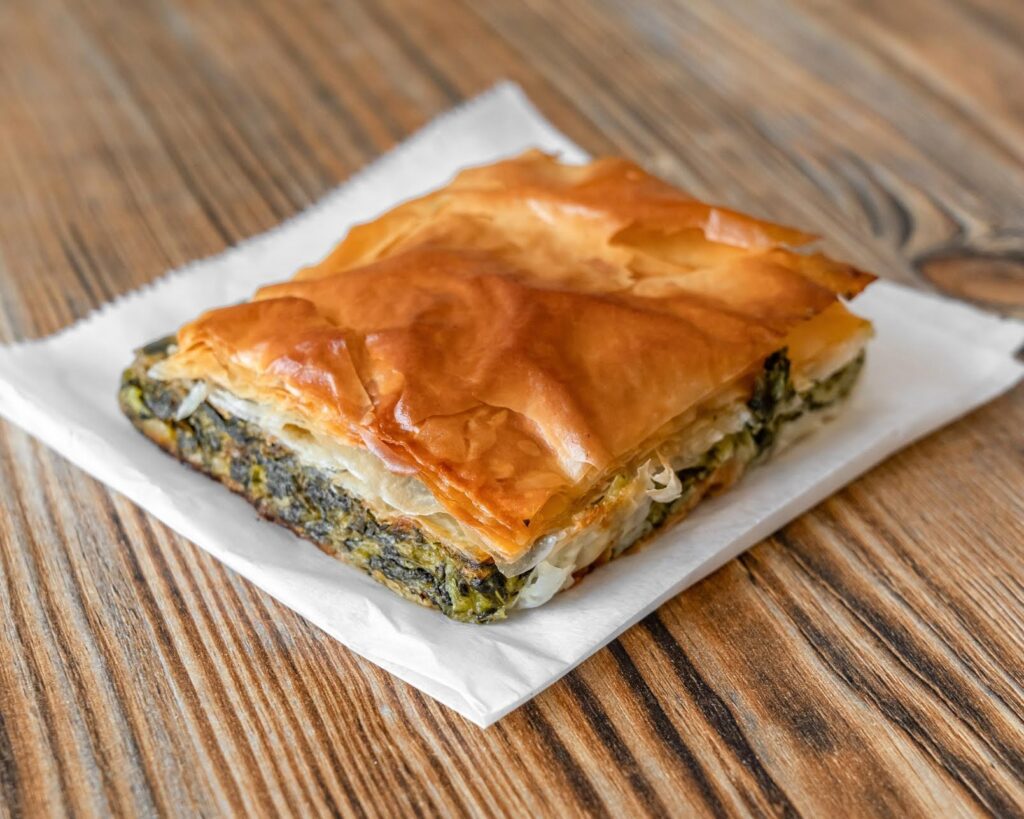 Pita Bowl spinach pie.
